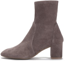 (Women) Stuart Weitzman Suede Block Heel Ankle Boots 'Taupe' YULIANA60SUSSUEDESTRTAUPE (Women) Stuart Weitzman Suede Block Heel Ankle Boots 'Taupe' YULIANA60SUSSUEDESTRTAUPE