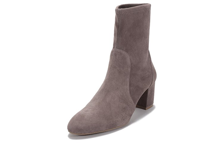 Lookbook (W) Stuart Weitzman Suède Blokhak Enkellaarzen ''Taupe'' YULIANA60SUSSUEDESTRTAUPE