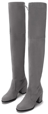 (W) Stuart Weitzman Sepatu Boot Tumit Tebal Suede 'Flannel Grey' TIELANDSUSSUEDESTRFLANNEL Shop (W) Stuart Weitzman Sepatu Boot Tumit Tebal Suede 'Flannel Grey' TIELANDSUSSUEDESTRFLANNEL