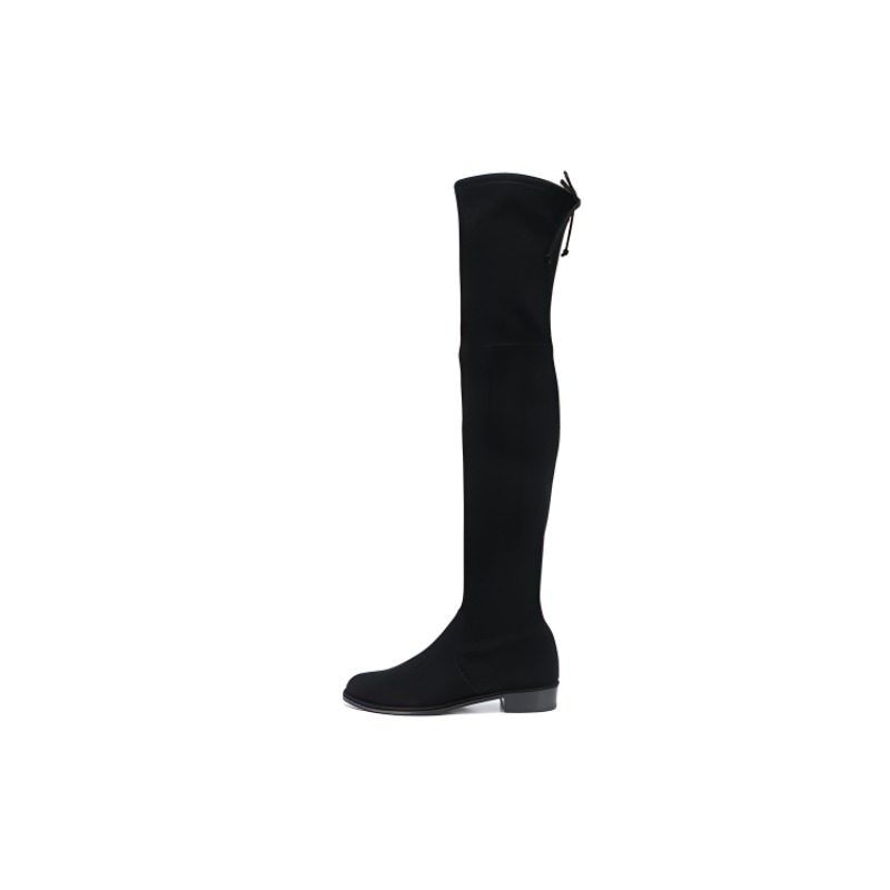 (Women) Stuart Weitzman Suede Knee-High Boots 3.5cm Black Comfortable Style LOWLANDS2167 Black
