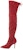 (W) Stuart Weitzman But Suede Hujung Runcing 'Merah' S0026Q3S