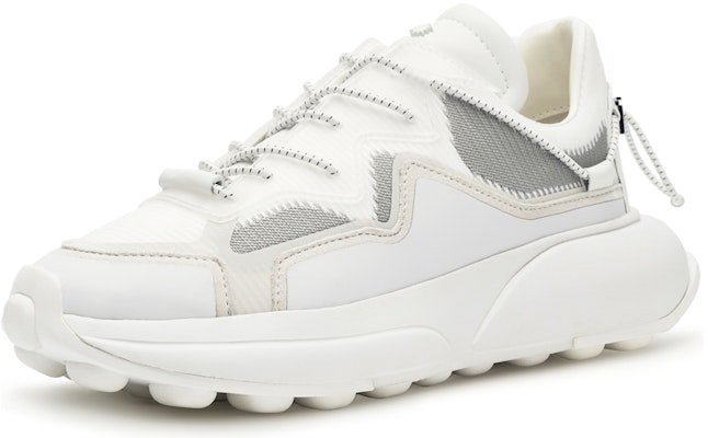 (W) Stuart Weitzman SW 1 运动鞋 '白色磨砂皮革' SW1606003-WHI Lookbook (W) Stuart Weitzman SW 1 运动鞋 '白色磨砂皮革' SW1606003-WHI