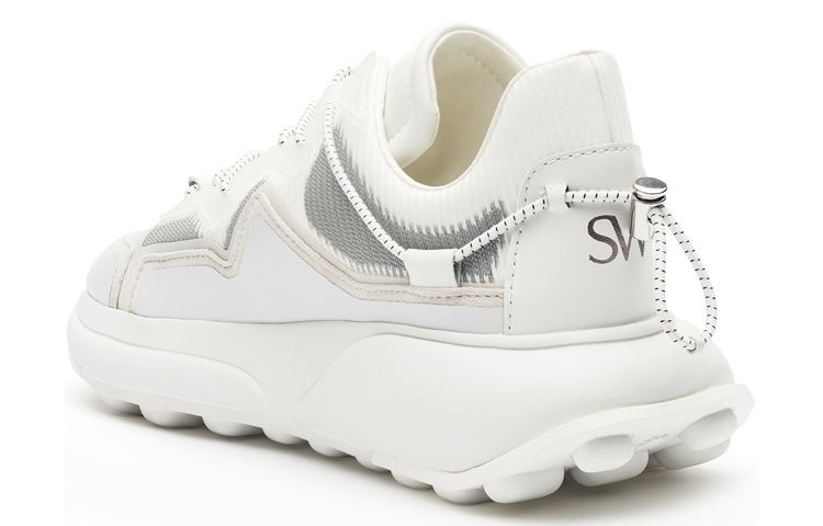 Shop (W) Stuart Weitzman SW 1 Sneaker ''Wit Mat Leer'' SW1606003-WHI
