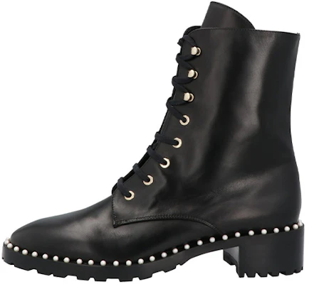 (W) Stuart Weitzman SW Allie Veterschoenen Leren Enkelboots Dames Zwart. ALLIESMOBLK Black Color Buy (W) Stuart Weitzman SW Allie Veterschoenen Leren Enkelboots Dames Zwart. ALLIESMOBLK Black Color