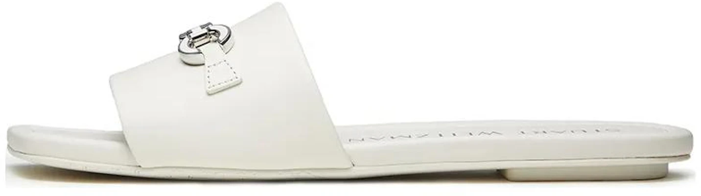 (Women) Stuart Weitzman SW Beige Slip-On Sandals - Versatile & Comfortable SW4205021-WHI Buy (Women) Stuart Weitzman SW Beige Slip-On Sandals - Versatile & Comfortable SW4205021-WHI