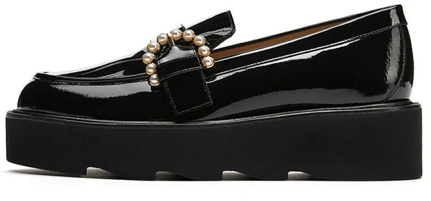 (Women) Stuart Weitzman SW Black Leather Casual Loafers SW2102013 Black Color Buy (Women) Stuart Weitzman SW Black Leather Casual Loafers SW2102013 Black Color