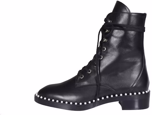 (W) Stuart Weitzman SW Boots Kulit Hitam Mid-Calf Combat Indonesia S5226BLK Black Color Buy (W) Stuart Weitzman SW Boots Kulit Hitam Mid-Calf Combat Indonesia S5226BLK Black Color