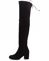 (Women) Stuart Weitzman SW Black Leather Over-the-Knee Boots with Block Heel TIELANDSUSBLK Black (Women) Stuart Weitzman SW Black Leather Over-the-Knee Boots with Block Heel TIELANDSUSBLK Black