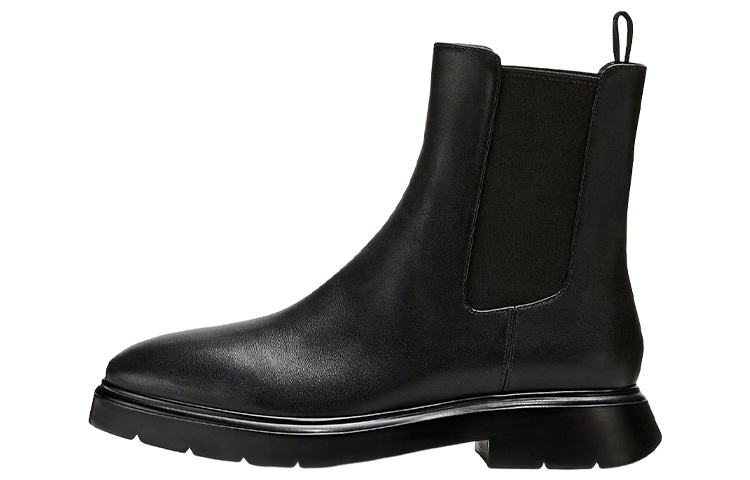 (Women) Stuart Weitzman SW Mckenzee Black Leather Chelsea Boots. S6455SMO Black