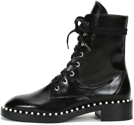 (Women) Stuart Weitzman SW Sondra Leather Ankle Boots Black SONDRASMO Black Buy (Women) Stuart Weitzman SW Sondra Leather Ankle Boots Black SONDRASMO Black