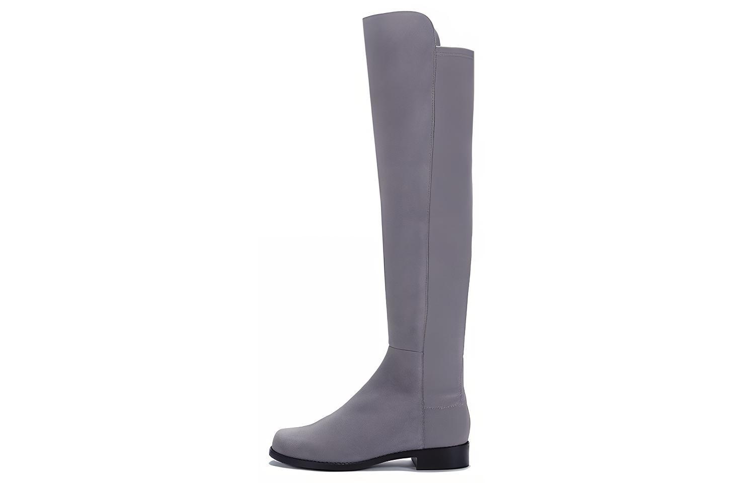 (Women) Stuart Weitzman Thigh-High Boots 'Grey Suede' 5050SRGSUESTRGABRDNEFLANNEL