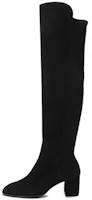 (Women) Stuart Weitzman Thigh High Boot 'Black Velvet Fabric' HARPER60SRGSUESTRGABRDNEBLACK (Women) Stuart Weitzman Thigh High Boot 'Black Velvet Fabric' HARPER60SRGSUESTRGABRDNEBLACK