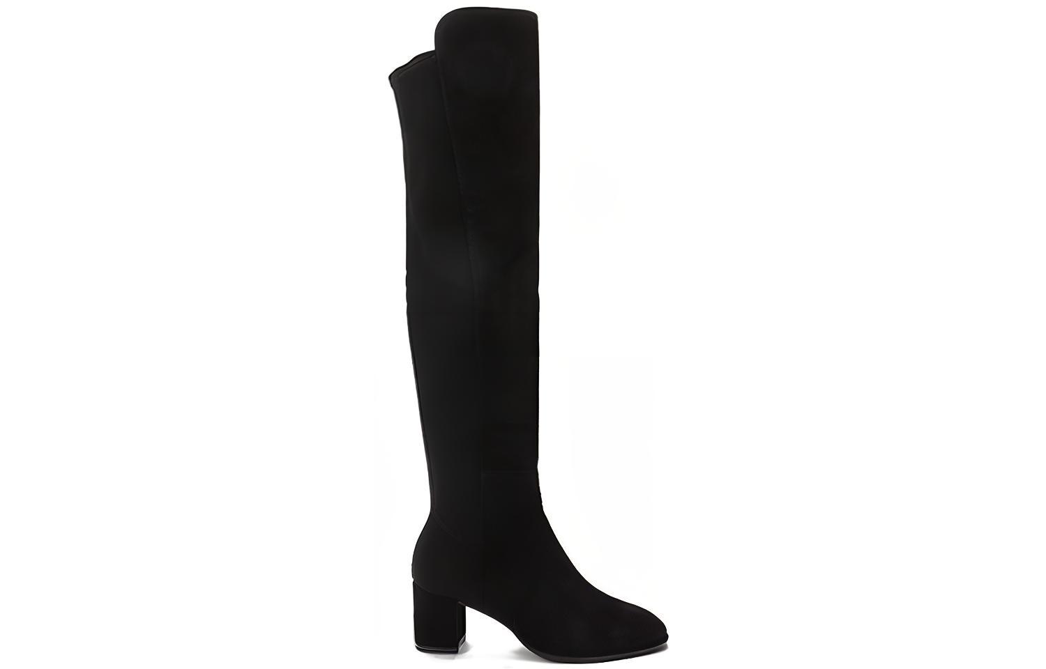 Order (W) Botte Cuissarde Stuart Weitzman ''Velours Noir'' HARPER60SRGSUESTRGABRDNEBLACK