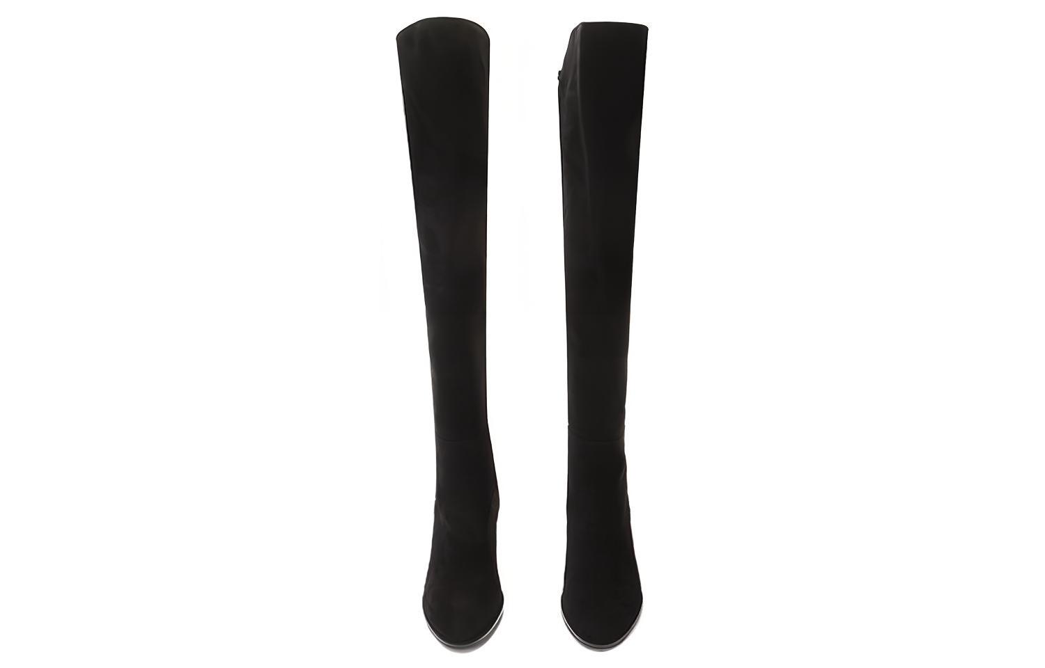 Shop (W) Botte Cuissarde Stuart Weitzman ''Velours Noir'' HARPER60SRGSUESTRGABRDNEBLACK