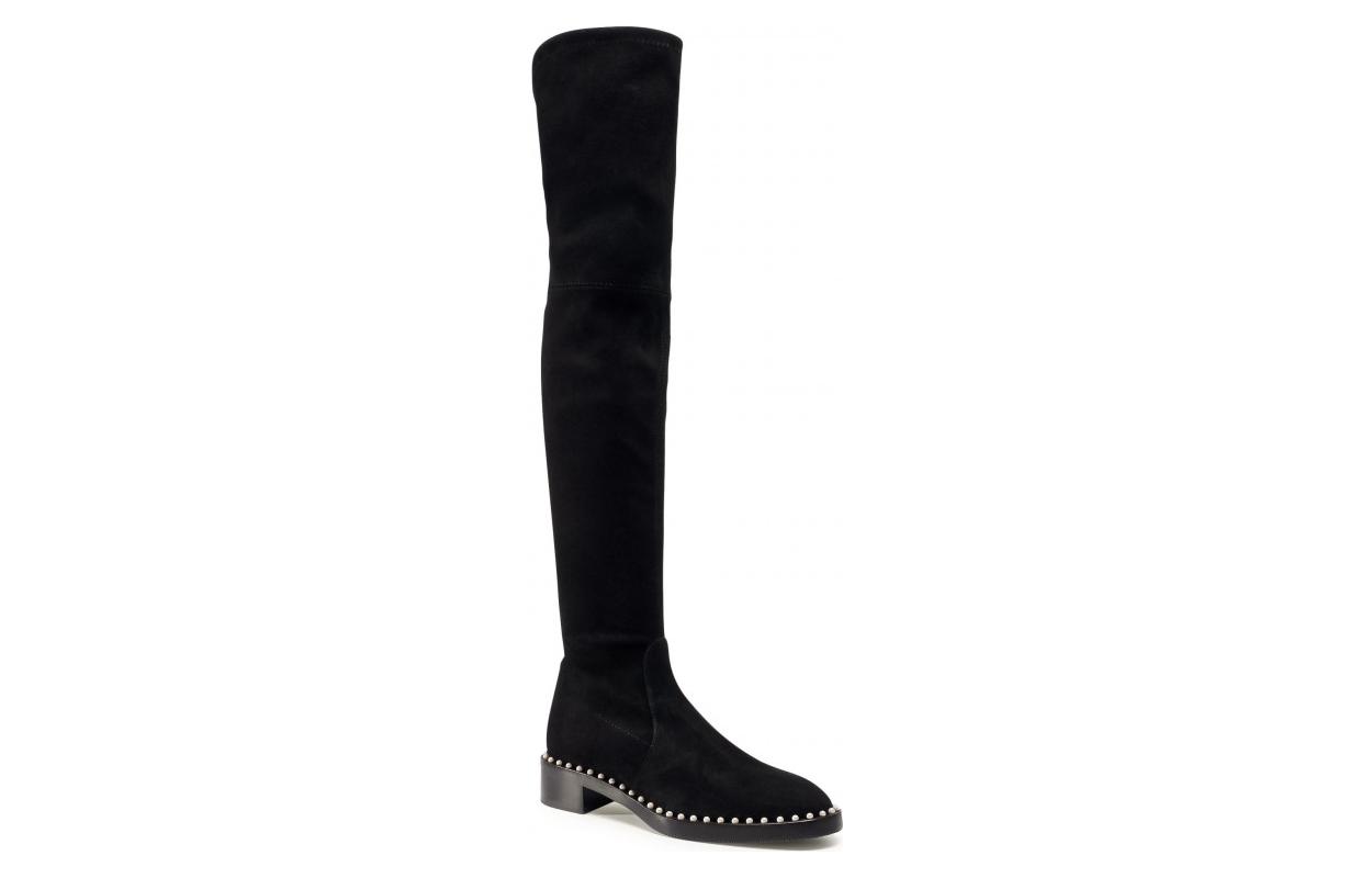 (W) Stuart Weitzman Thigh High Boots 'Black Velour' 圖 2