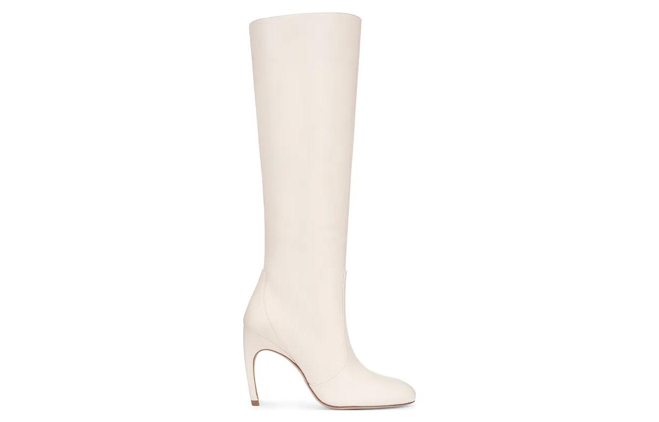 Order (W) Stuart Weitzman But Thigh Tinggi 'Kulit Biri Putih' SW3501068-BEI