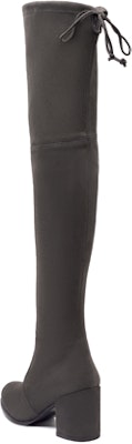 Stuart Weitzman/SW Tieland 經典圓頭絨面皮粗高跟過膝長筒靴 7cm 女款 高級灰 Purchase Stuart Weitzman/SW Tieland 經典圓頭絨面皮粗高跟過膝長筒靴 7cm 女款 高級灰