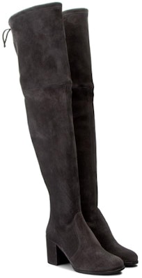 (W) Stuart Weitzman Tieland Boots 'Classik Serbaguna Tumit Tebal Lutut Abu' TIELANDSUEDESLATE Order (W) Stuart Weitzman Tieland Boots 'Classik Serbaguna Tumit Tebal Lutut Abu' TIELANDSUEDESLATE