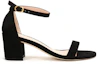 Order (W) 스튜어트 와이츠먼 블랙 벨벳 청키 힐 샌들 SIMPLESUESUEDEBLACK