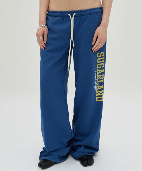 (Women) SUEDE Sugarland Blue Sweatpants SDFSBO121BL