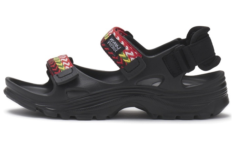 Buy (W) Lanvin Suicoke x 魔术贴厚底时尚拖鞋'黑色' FW-SASS0N-EVAT-A2310