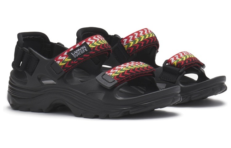 Order (W) Lanvin Suicoke x 魔术贴厚底时尚拖鞋'黑色' FW-SASS0N-EVAT-A2310