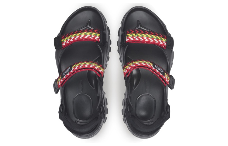 Lookbook (W) Lanvin Suicoke x 魔术贴厚底时尚拖鞋'黑色' FW-SASS0N-EVAT-A2310