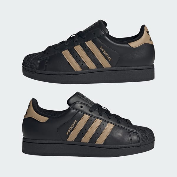 Sizing (Women) Superstar II Shoes - Classic adidas Sneakers Core Black/Cardboard/Core Black JS1340