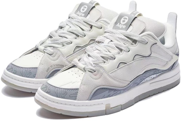 AAPE x LiNing李宁 惟吾GOLDEN 潮流滑板文化板鞋 女款 灰白 十周年聯名限定款 Lookbook AAPE x LiNing李宁 惟吾GOLDEN 潮流滑板文化板鞋 女款 灰白 十周年聯名限定款