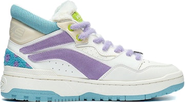 迪士尼怪獸大學 x LiNing李寧 惟吾 舒適 減震耐磨 高幫 生活休閒鞋 女款 白紫色 Order 迪士尼怪獸大學 x LiNing李寧 惟吾 舒適 減震耐磨 高幫 生活休閒鞋 女款 白紫色