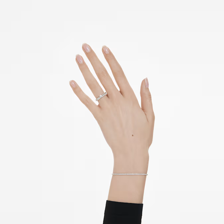 (Women) Swarovski 0.25ct Lab Diamond Square Ring in Sterling Silver for Women 5696906 圖 6