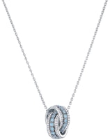 (Women) Swarovski 125th Anniversary Silver-Plated Interlocking Necklace for Women. 5537106 (Women) Swarovski 125th Anniversary Silver-Plated Interlocking Necklace for Women. 5537106
