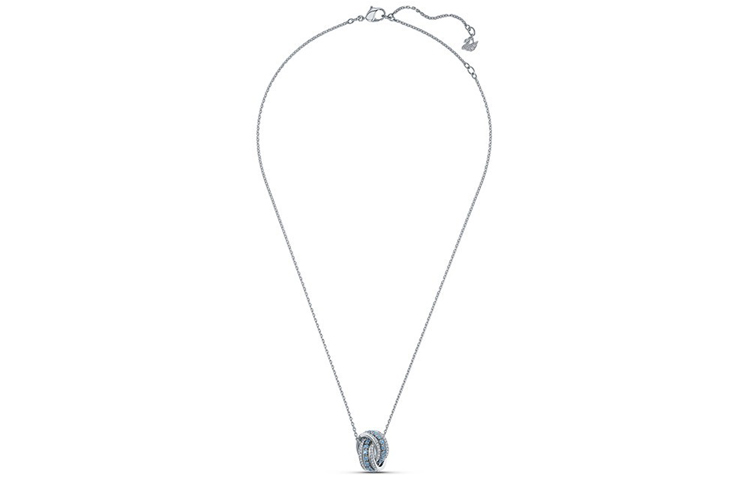 Lookbook (W) 施华洛世奇125周年纪念银色镀层双环项链女款 5537106