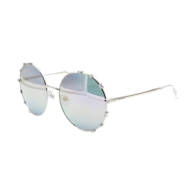 (Women) Swarovski Alloy Round Crystal-Embellished Sunglasses SK0289-F-16Z
