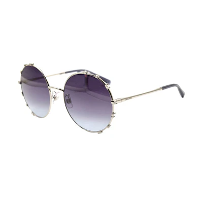 (Women) Swarovski Alloy Round Sunglasses with Crystal Accents. SK0289-F-16B