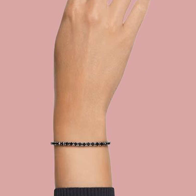 Lookbook (W) 施華洛世奇 黑色水晶鑲嵌設計手鏈 5664154