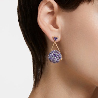 (W) 施華洛世奇 藍色淚滴三角切割耳環 5629229 Purchase (W) 施華洛世奇 藍色淚滴三角切割耳環 5629229