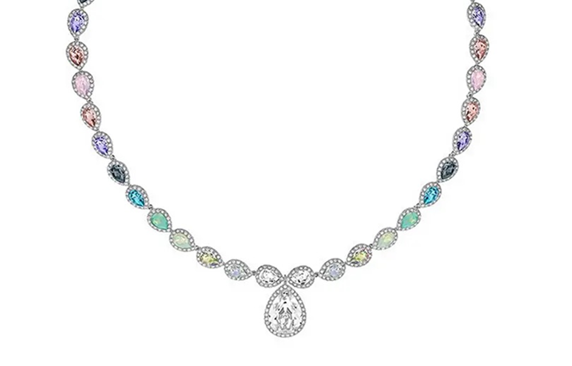 (Women) Swarovski  Crystal Metallic All-Around Necklace. 5117705