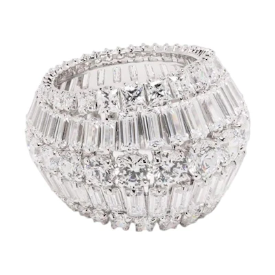 (Women) Swarovski Elegant Crystal Metal Ring – Fashionable & Comfortable. 5610393