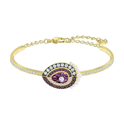 (Women) Swarovski Elegant Gold Baroque Metal Bracelet. 5490975