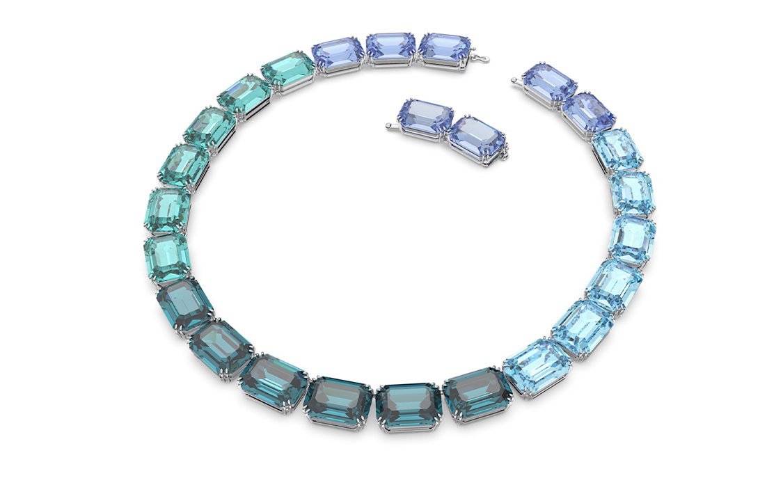 (Women) Swarovski  Fashion Simple Comfortable Necklace - Blue 5630369 圖 2