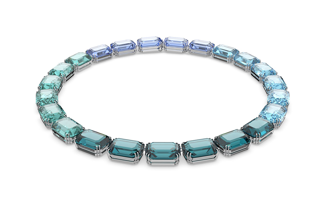 (Women) Swarovski  Fashion Simple Comfortable Necklace - Blue 5630369 圖 3