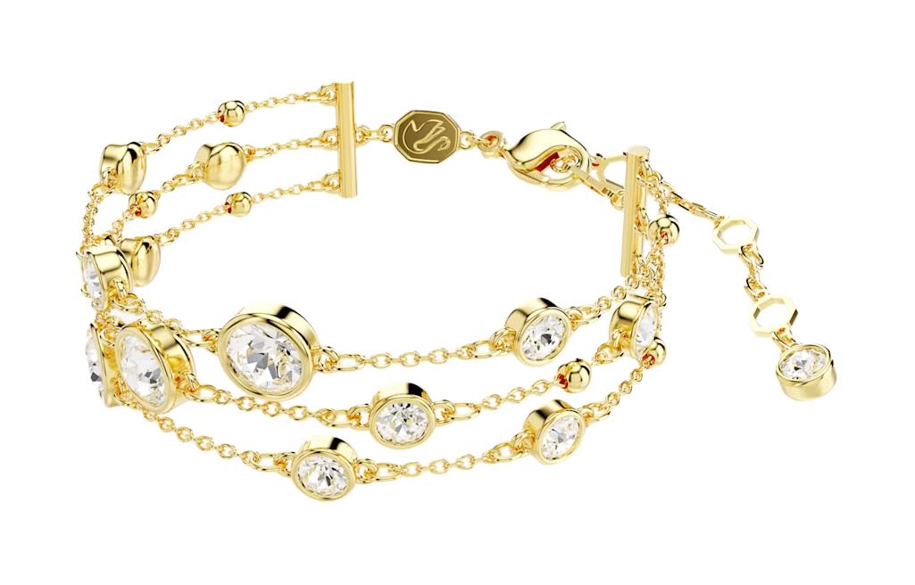 (Women) Swarovski  Gold-Plated Teardrop Crystal Bracelet in Gold. 5680095 圖 3
