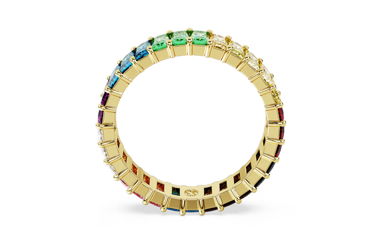 Purchase (W) 施華洛世奇 金鍍鋯石多彩寶石戒指 珠寶首飾 5686635