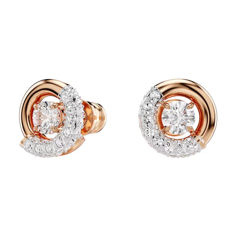 (Women) Swarovski  Gold Cubic Zirconia Crystal Stud Earrings. 5692258 圖 3