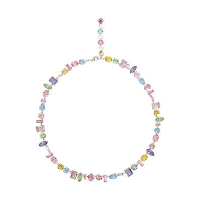 (Women) Swarovski Mixed Cut Crystal Necklace Multicolor. 5656397