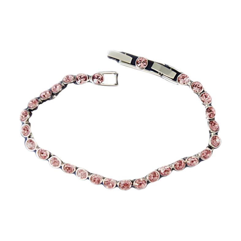 (Women) Swarovski  Pink Crystal Alloy Bracelet 1179711