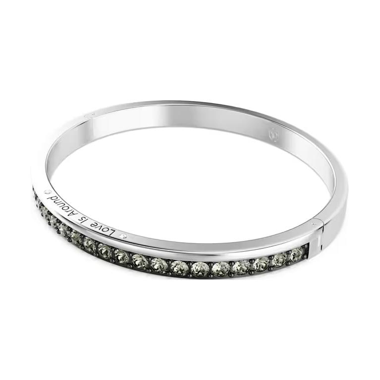 Lookbook (W) Pulsera Swarovski Rodio Plateado con Cristal Plata-Gris - Negro. 5690020