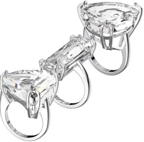 (Women) Swarovski Rhodium-Plated Silver Crystal Ring 5610385 (Women) Swarovski Rhodium-Plated Silver Crystal Ring 5610385