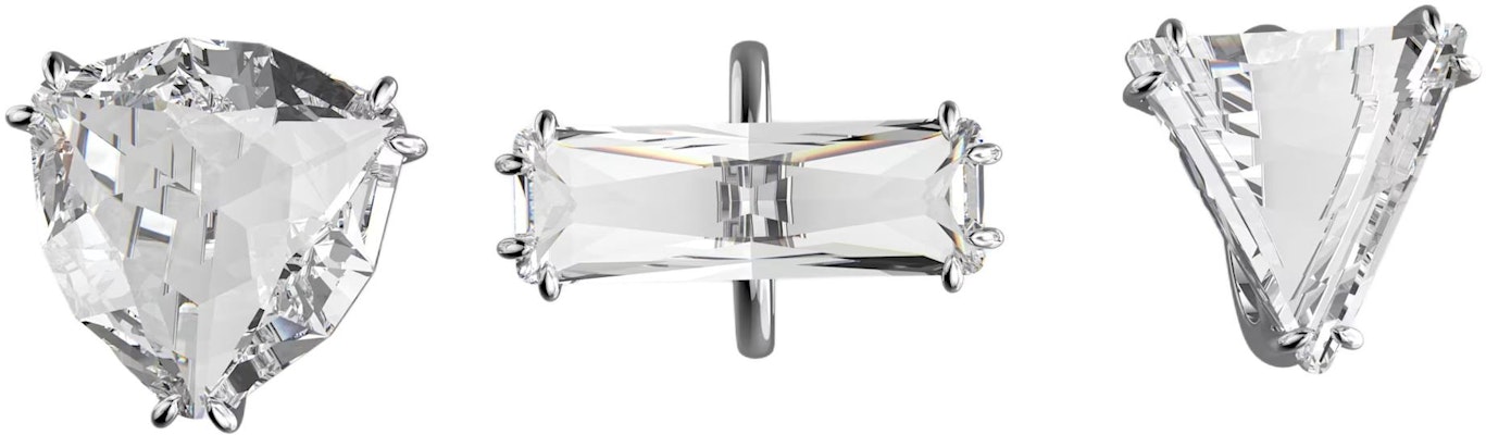 (W) スワロフスキー ロジウムメッキ シルバー クリスタル リング 5610385 Lookbook (W) スワロフスキー ロジウムメッキ シルバー クリスタル リング 5610385